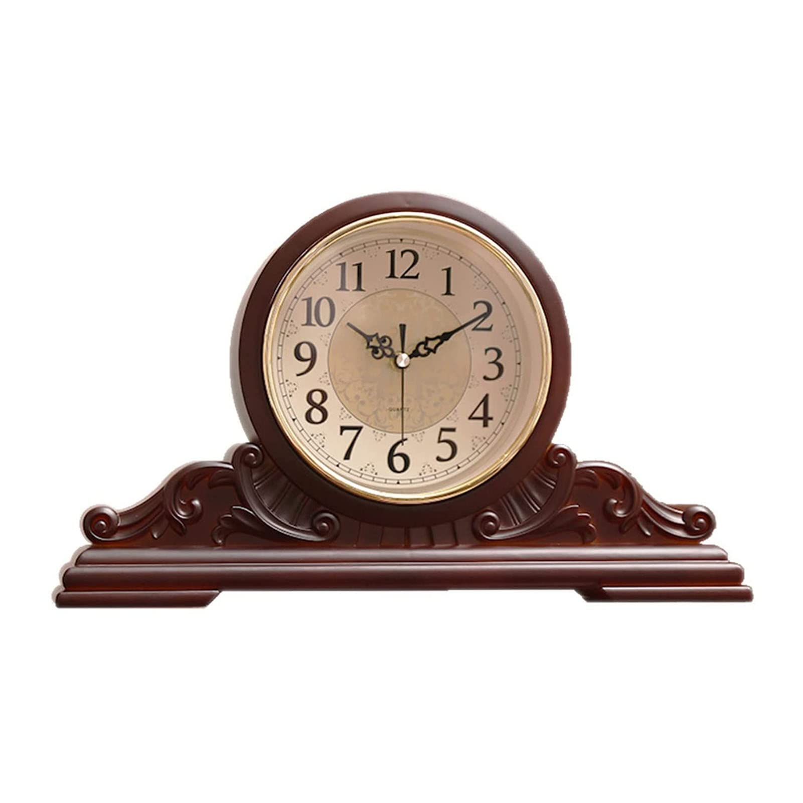 Reloj de repisa retro con diseño de madera ideal como regalo de cortesía