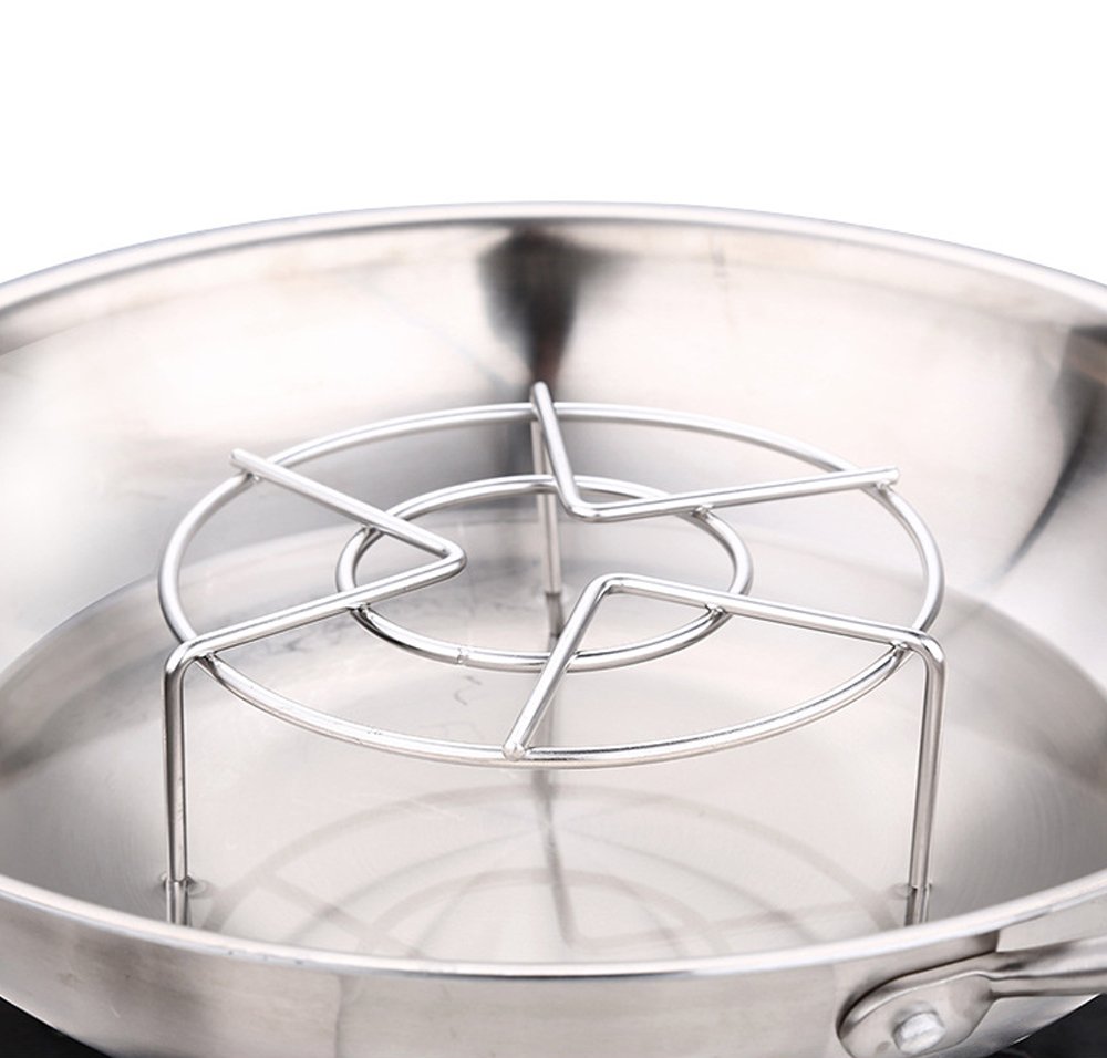 Pressure Cooker Trivet Food Vegetable Steamer Shelf Metal Wire Steaming