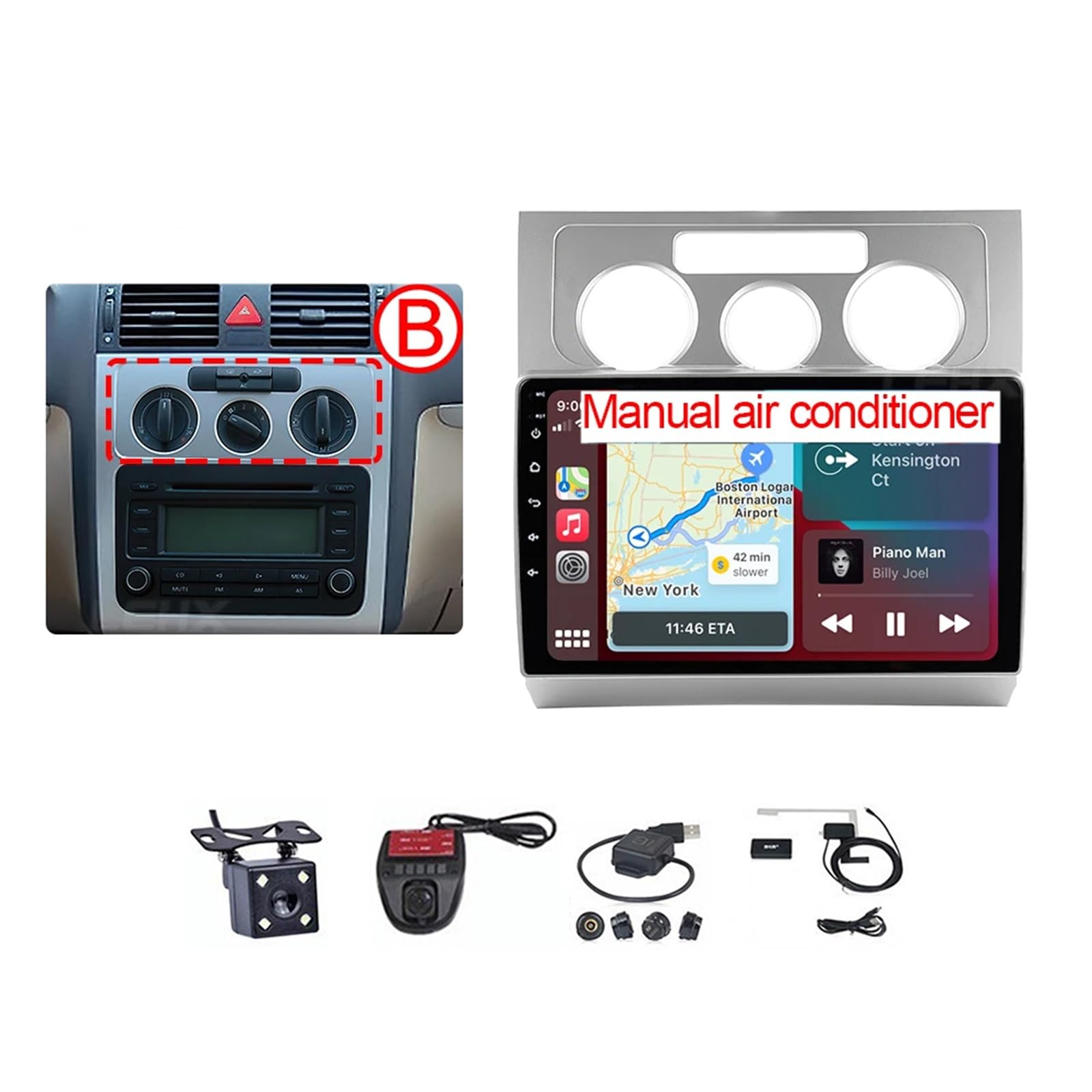 Navigation GPS voiture avec Bluetooth pour renouveler votre Touran 1 de 2003