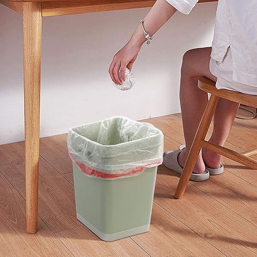 Miniatura 5 de EudokkyNA Bolsas de basura transparentes con cordón para cocina, 4 rollos240 bolsas (3 galones)