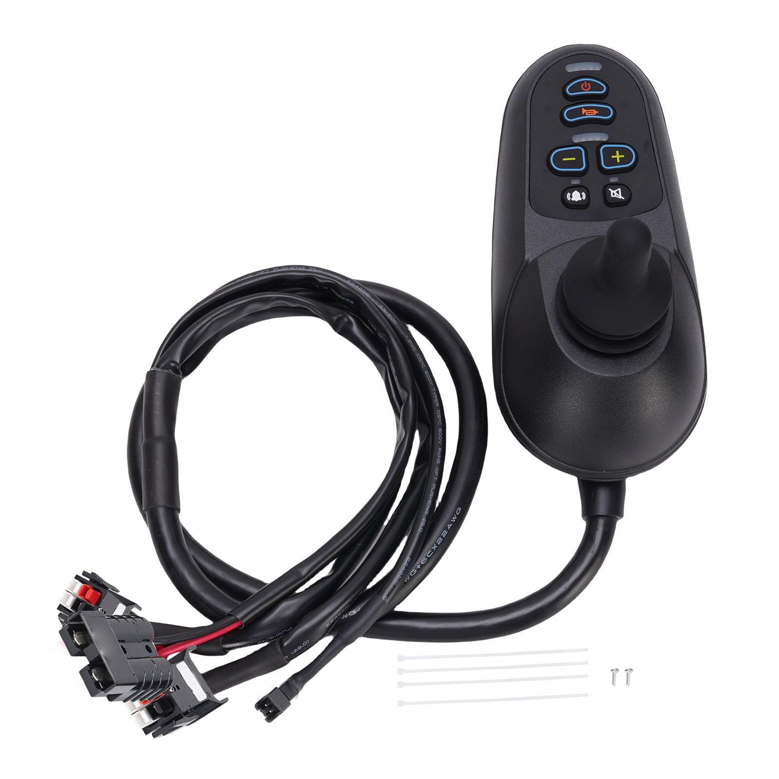 Spacnana Controlador de Joystick, Joystick Eléctrico ABS con Tecnología Hall, de 24 V CC para Robots Inteligentes y Equipos de Entretenimiento