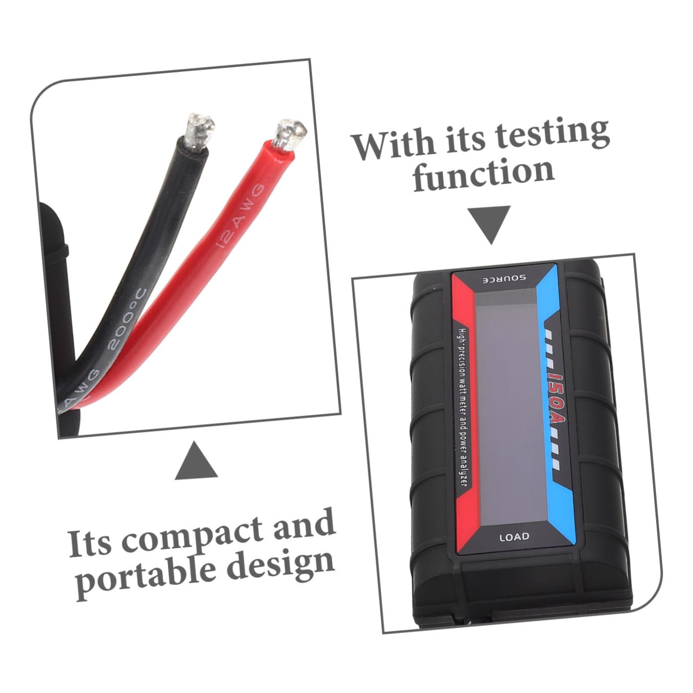 150a Misuratore Di Potenza Tester Elettrico Compatto Per Tensione Alta Precisione Per Aeromodelli e Applicazioni Diverse