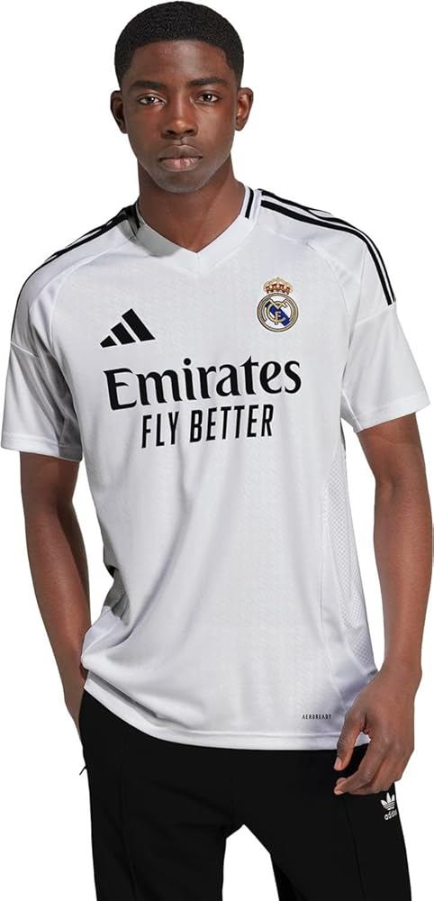 Amazon.com: adidas 2024-25 Real Madrid Men's Stadium Home Jersey