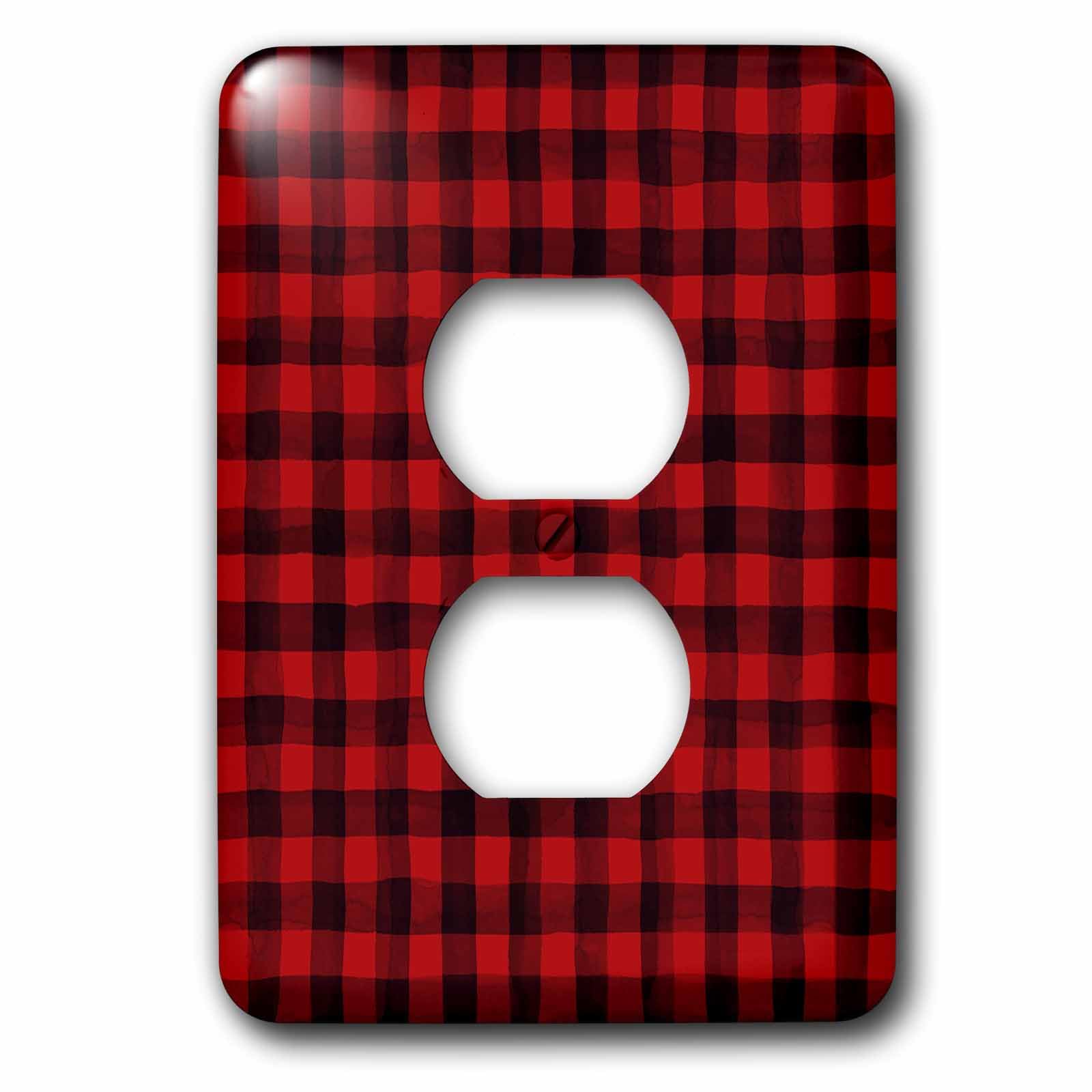 3D Rose lsp_253002_6 motif carreaux rouge et noir pour rompre la monotonie d'un mur