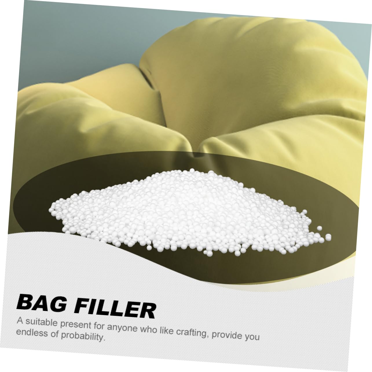 MOLUCKFU Foam Pillow Versatile Bean Bag Filler for DIY Decor Lightweight Fullness Enhancer