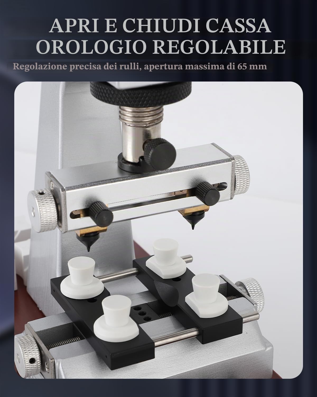 Apricassa per Orologio 5700, Professionale Orologio Apriscatole Orologio da Polso con Apertura Posteriore con 6 Fusi Accessori, Riparazione Orologiaio Per Orologi Apertura E