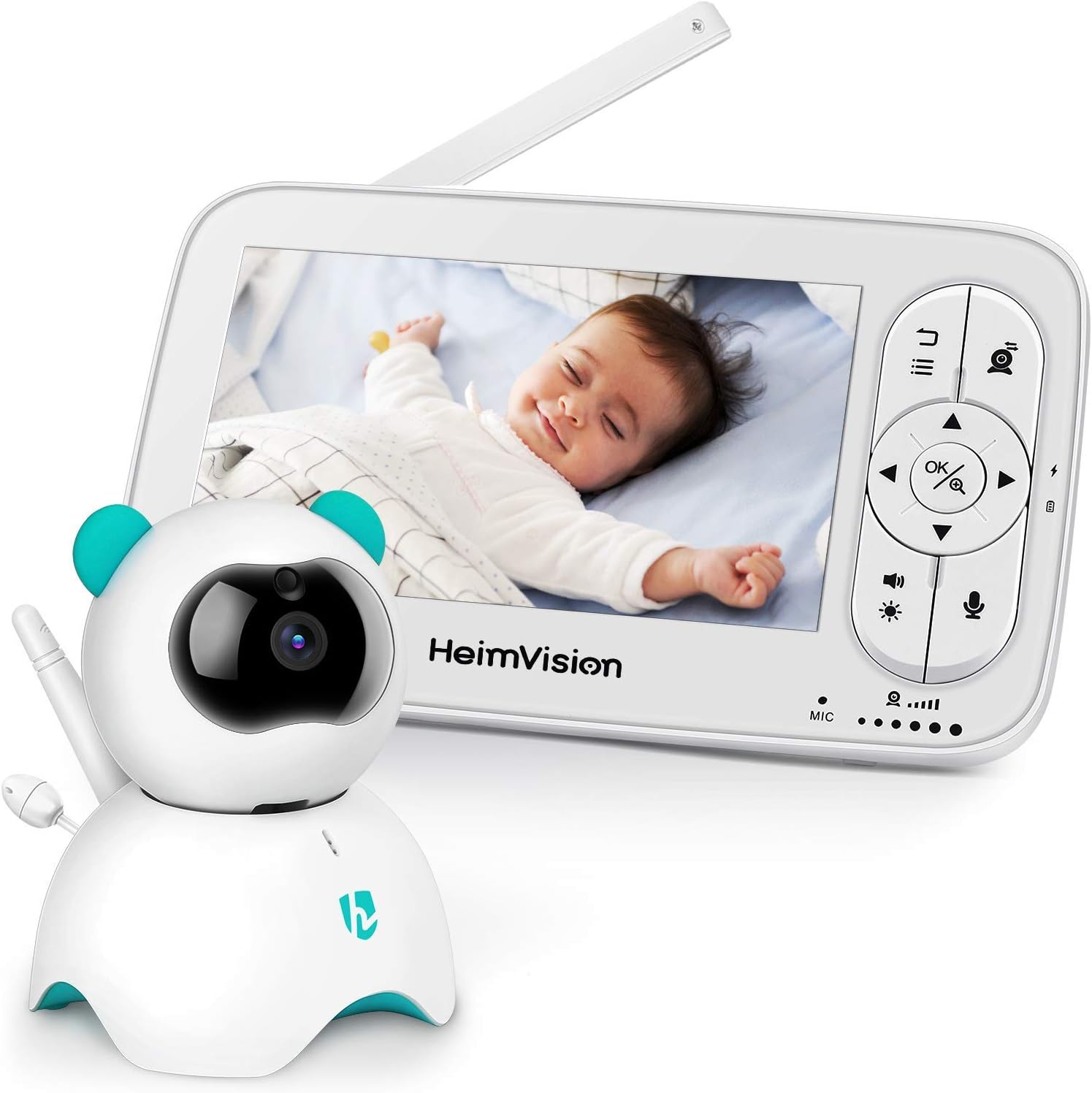 baby monitor con 3 telecamere