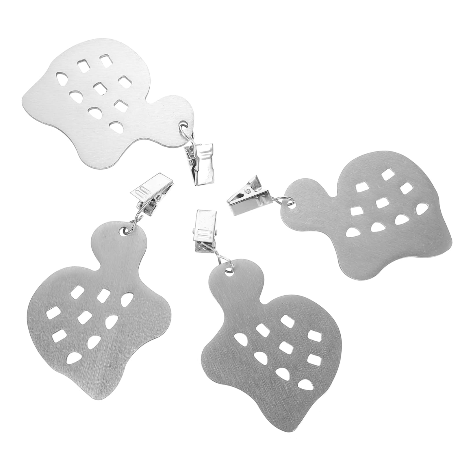 TOPBATHY 4pcs Stainless Steel Tablecloth Clips Holders Turtle Design Tablecloth Clip Fixators for Dining Table Cover Picnic Party