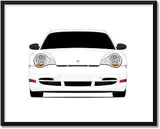 CUSTOMIZABLE COLOR: Porsche 911 GT3 RS 996.2 (2003-2004) Inspired Poster Print Wall Art Decor Handmade (Unframed)
