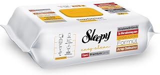 Sleepy Easy Clean Premium Arap Sabunu Katkılı Yüzey Temizlik Havlusu Mendili 100 Yaprak