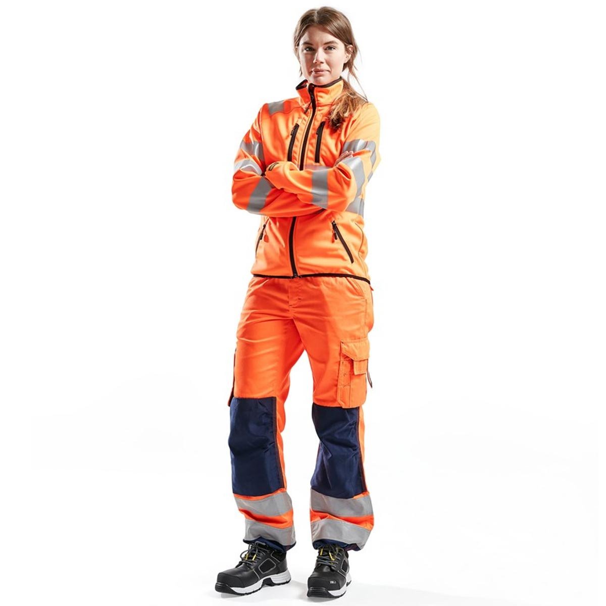 Pantalon haute visibilité femme Blaklader 7155 en tissu premium C42