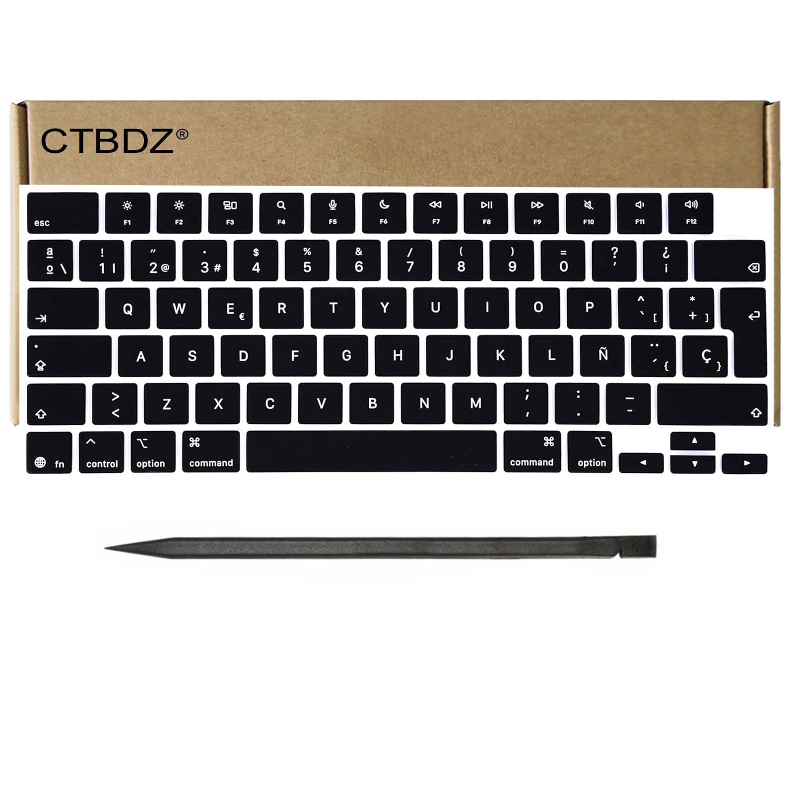 Teclas de repuesto para MacBook Air y Pro/Max (M4 M5) 13 pulgadas, 14 pulgadas, 15 pulgadas, 16 pulgadas, A3240, A3241, A3448, A3449, A3434, A3428, A3429 (2025-2026), año (medianoche, español)