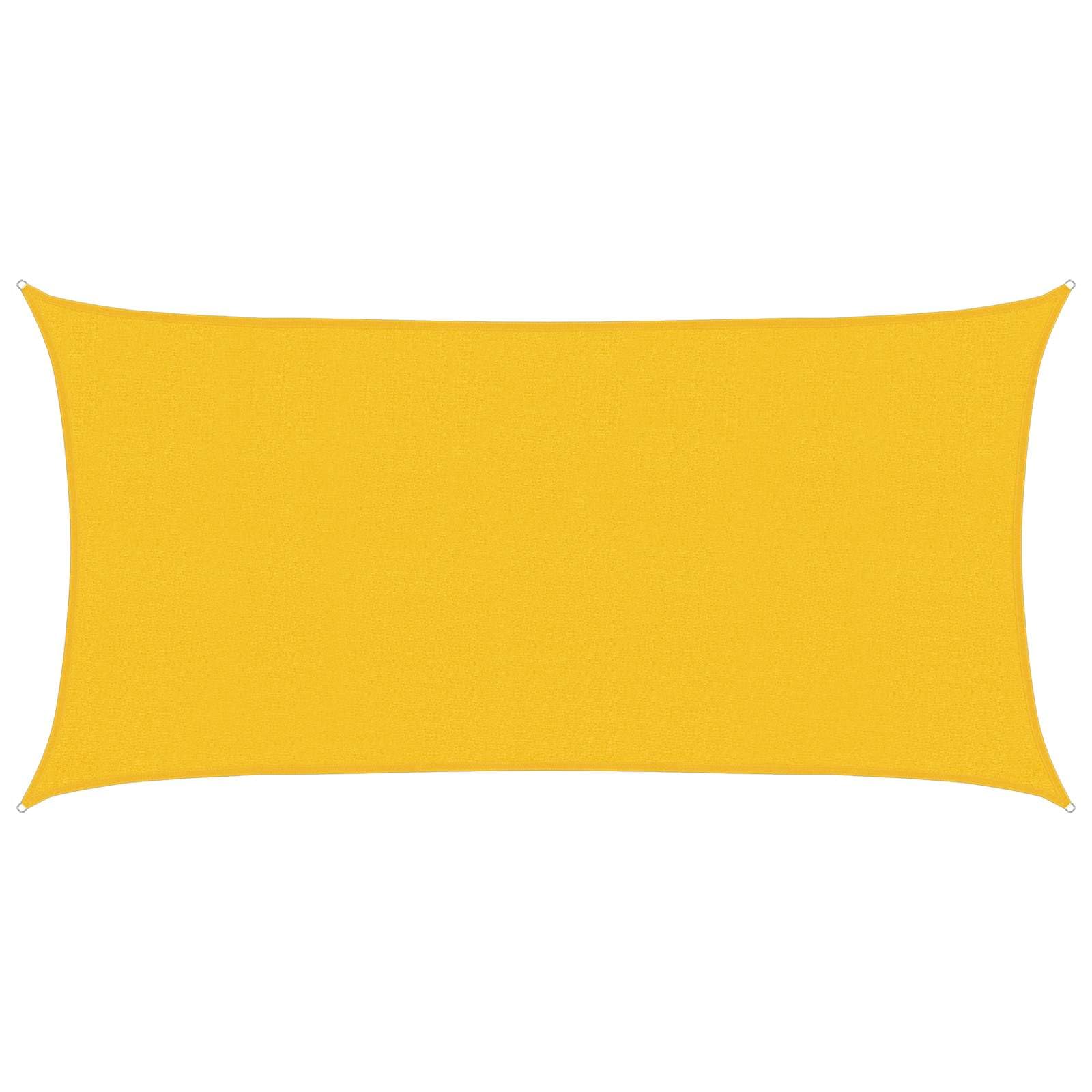 Voile d'ombrage vert clair x m en polyéthylène haute densité - Protection UV - Résistant aux intempéries - Perméable au vent - Pour jardin, balcon, terrasse, extérieur