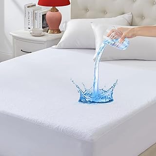 Zippered Mattress Encasement Twin XL, 6-9 Inch Waterproof Mattress Protector Absorbent Six-Sided Mattress Cover, Soft Terry Mattress Pad Covers for College Dorm, Soft &Hypoallergenic