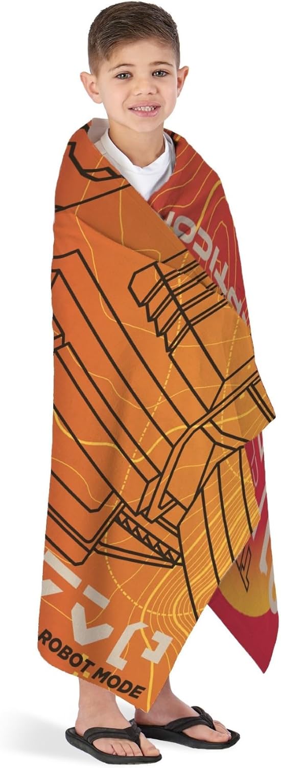 Northwest Transformers Beach Towel 2-Pack, Oversized, Soft, Absorbent, Fast-Drying & Sand-Free Pool Towels, Featuring Decepticon Solar Punk B Designs 30" x 60"