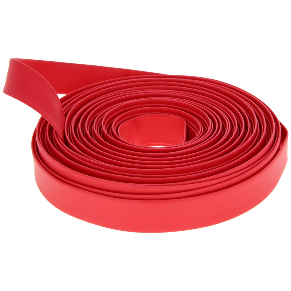 Othmro Tubo termorestringente PE 16mm Diametro 5M Lunghezza 2: 1 Tubo di isolamento elettrico Tubo di cavo Guaina Avvolgente Nero 1PCS