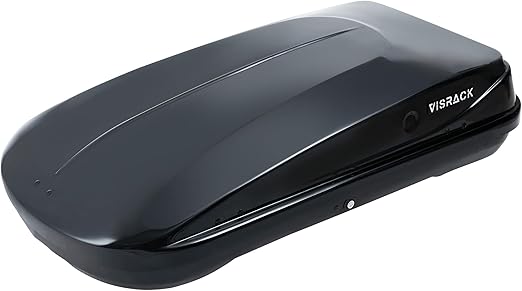 Heavy-Duty Rooftop Cargo Box, Weather-Resistant Hard-Shell Roof Storage Box with Security Locks, 130 LBS Capacity, 14 Cubic Ft, 56" L x 30" W x 13.7" H, Black