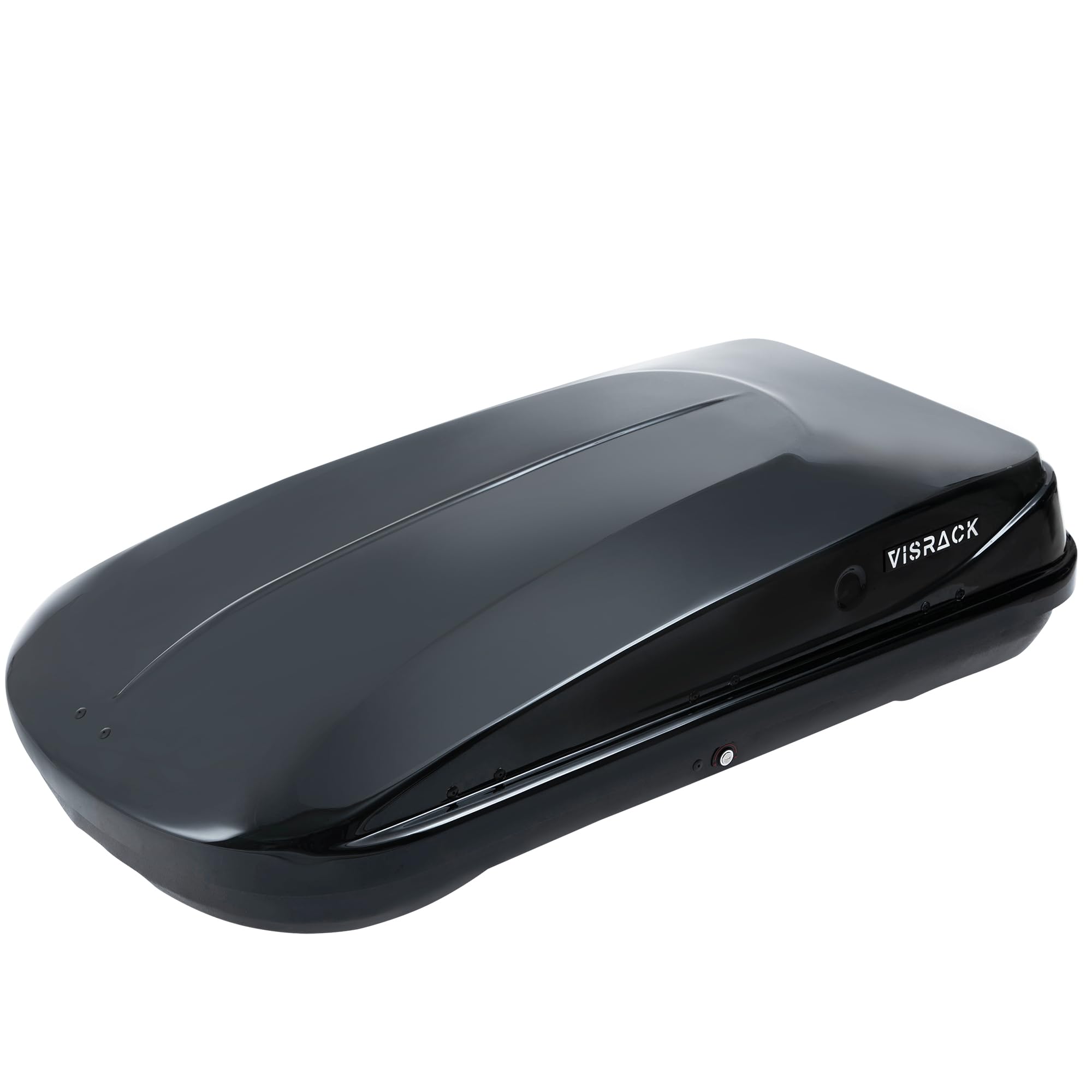 SPOFLYINN Rooftop Cargo Carrier Box Heavy Duty Hard Shell Roof Rack with Security Keys 130 Lbs Capacity 13 Cubic Feet Top Storage Case Black