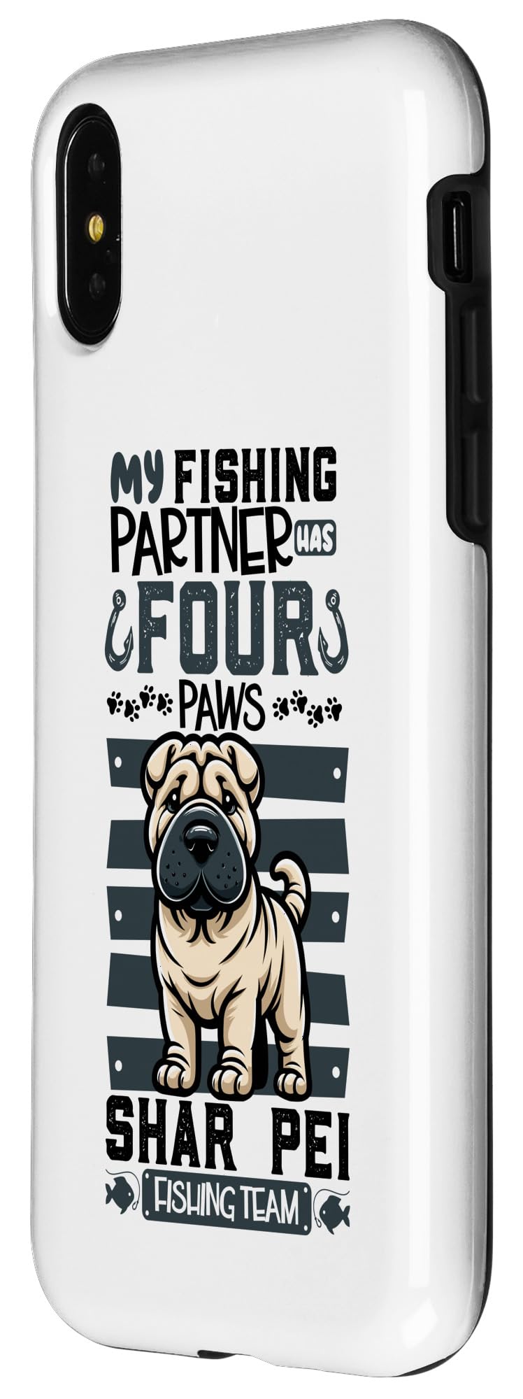 iPhone X/XS Fishing and Shar Pei Case - Image 2