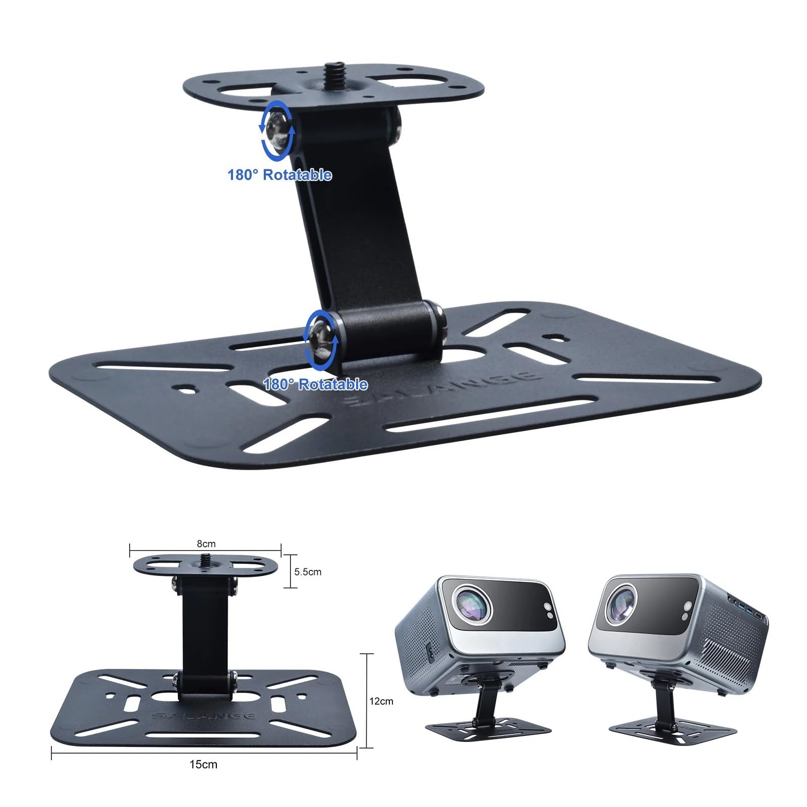 Soporte for Proyector, Compatible con Magcubic, Montaje En Pared HY300 HY320 | Soporte de mesa de techo y soporte de montaje en pared for instalación de proyector(Silver)