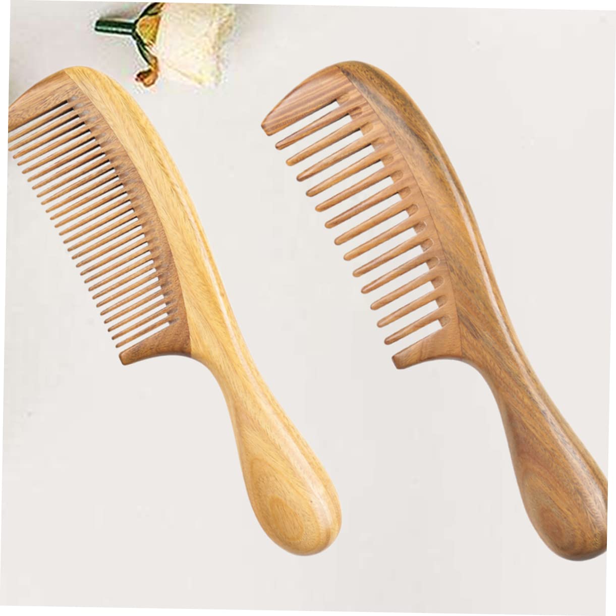 Beaupretty Lot De 2 Peignes De Coiffure En Bois Pour Cheveux - Brosse À Cheveux Statique Pour Le Coiffage Des Amis À La Maison