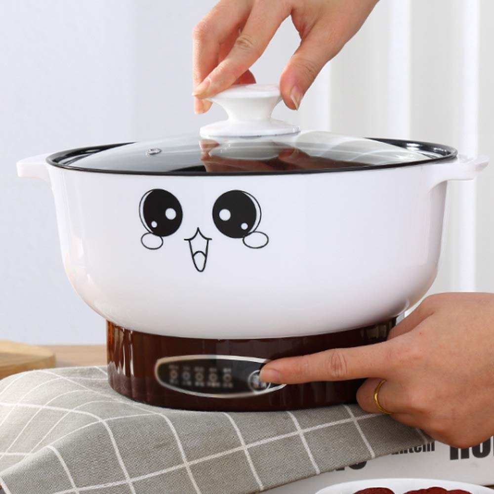 Padella elettrica multifunzione Acciaio inossidabile Spaghetti piccanti Pentola di riso Uovo al vapore per zuppa riscaldante Cottura del