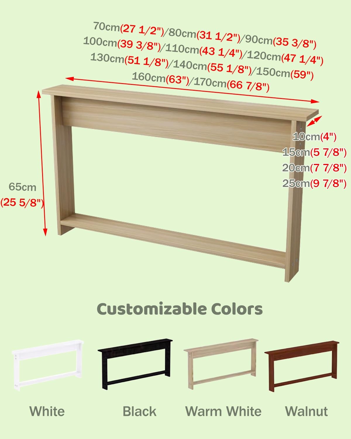 Mobile Dietro Divano Salvaspazio Mensola Portaoggetti per Lo Spazio Tra Divano, Tavolino Consolle Stretto da 10-20 cm, Organizer Laterale(White,120x25x65cm/47.2x9.8x25.6in)