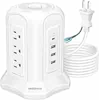 Amazon.co.jp: NVEESHOX 電源タップ タワー型 usb コンセント