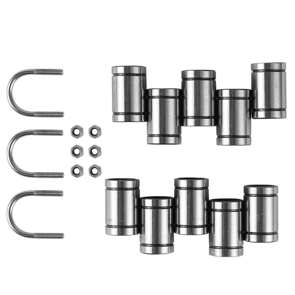 Druckerzubehör Y-Longhair 10 Lager + 3 U-Bolzen + 6 M3 Sicherungsschrauben-Kit für 3D-Druckerteile