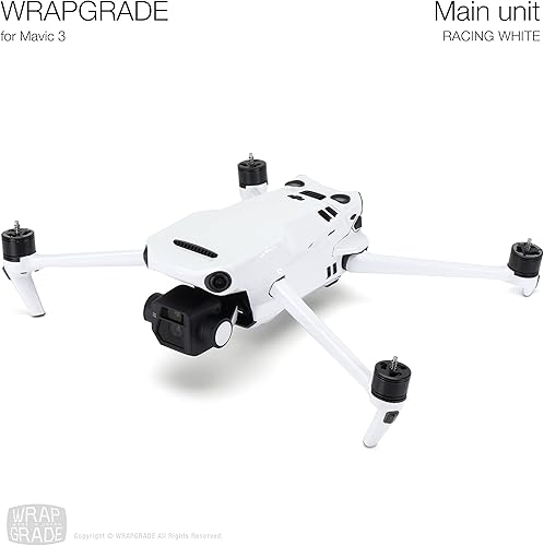 Miniatura 7 de WRAPGRADE Skin compatible con DJI Mavic 3 Pro (negro Bumpy CAMO)