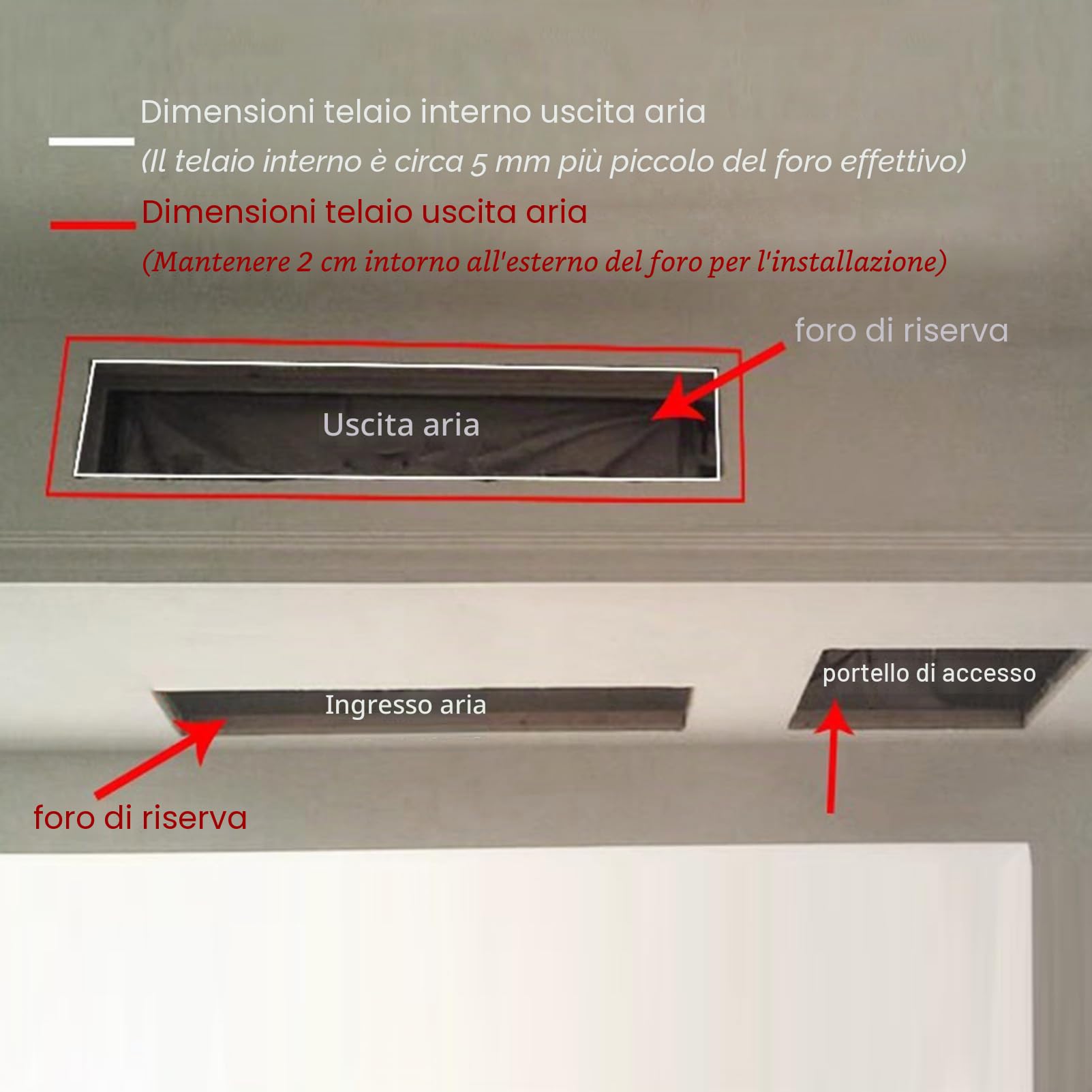 Griglia di Ventilazione dell'Aria di Ritorno dell'Aria condizionata centralizzata in ABS con Filtro,griglia Decorativa dello sfiato Arte del condizionamento d'Aria,Moderna Copertura per Ventilazione