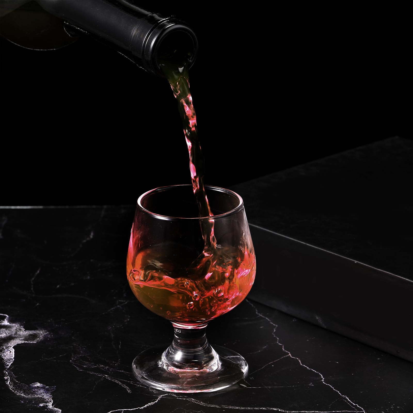 Lot de 24 mini verres à liqueur en verre transparent pour whisky, jus, vodka, sherry, champagne, brandy, vin