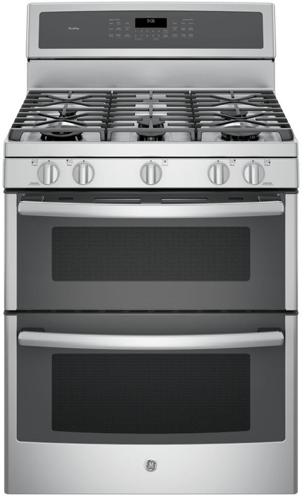 GE PGB980ZEJSS 30" Stainless Steel Gas Sealed Burner Double Oven Range - Convection