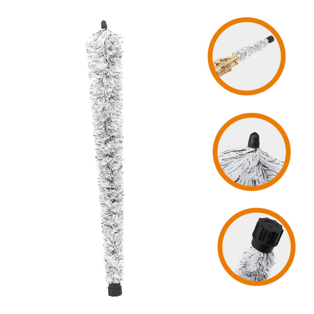 Toddmomy Alto Saxophone Cleaning Brush Soft Bristle Instrument Care Tool for Optimal Maintenance Non Slip Handle for Comfortable Grip for Alto Saxophone Cleaning and Care