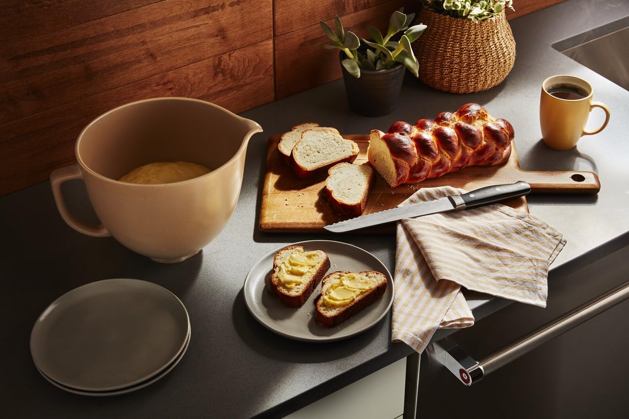 KitchenAid Bol en céramique de 5 litres pour tous les mélangeurs sur socle à tête inclinable de 4,5 à 5 litres KSM2CB5PFC, argile cuite