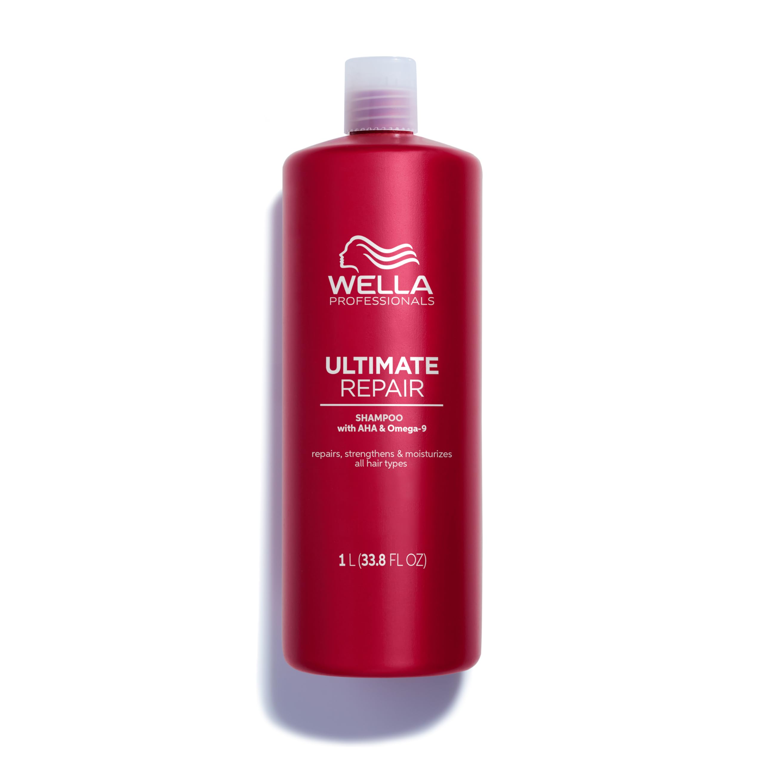 Wella ProfessionalsUltimate Repair Shampoo, Deep Repair for Damaged Hair, with AHAs and Omega 9 to Rebuild and Strengthen, With Metal Purifier Technology to Detox the Hair, 1000ml