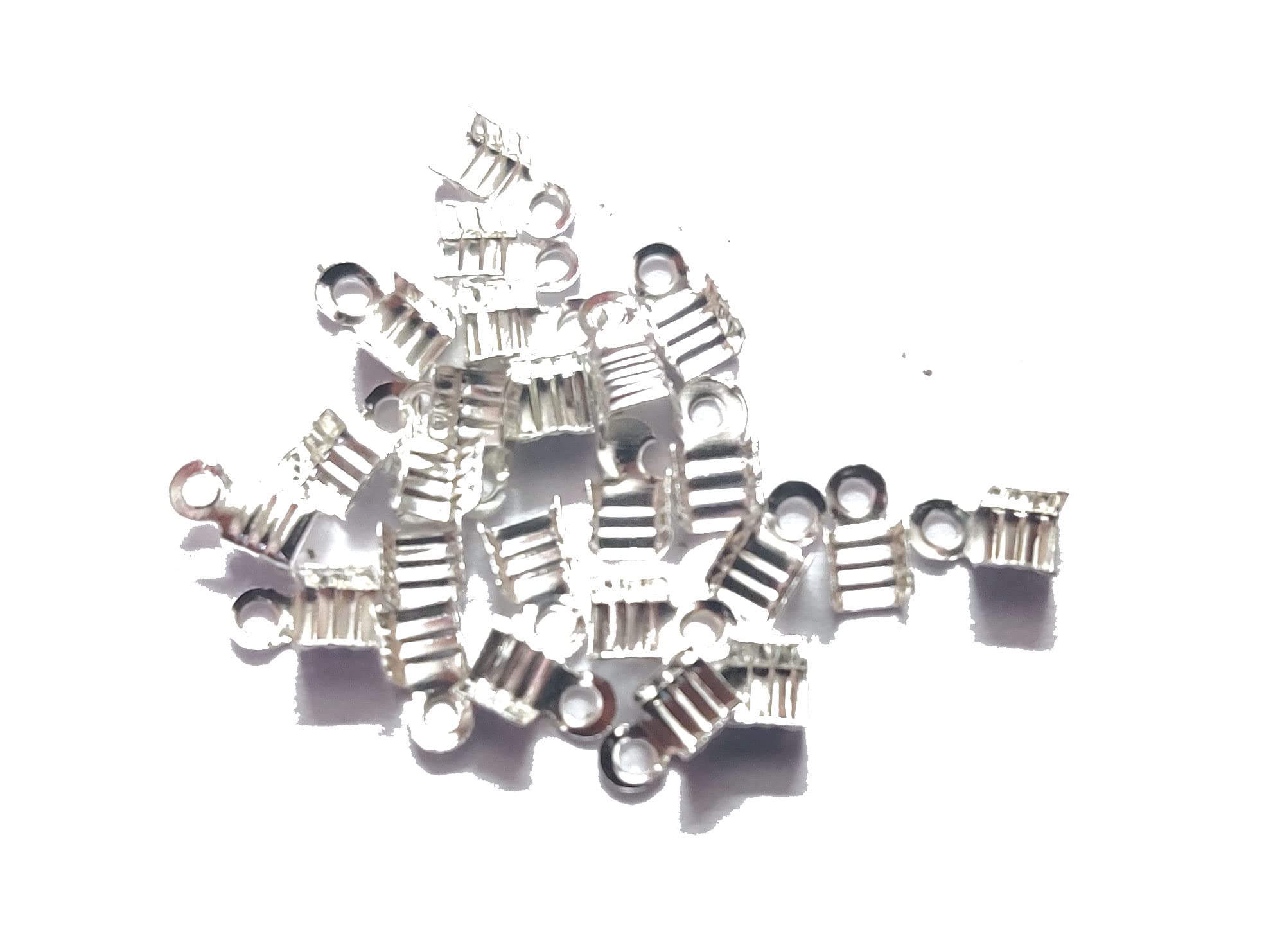 Mahabal Creations Crimp Beads with Loop Jewellery Findings for Jewellery Making (Silver Small Size 250 PCS) (B0C1TB9C3R) Amazon Price History, Amazon Price Tracker