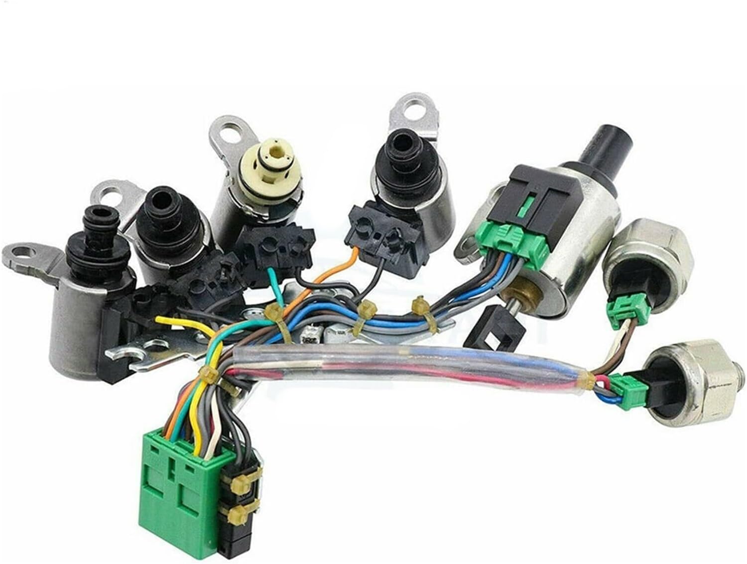 JF011E RE0F10A F1CJA Transmission Valve Body Solenoid Valve Kit Compatible For Nissan Mitsubishi (Two Oil Pressure Sensors)