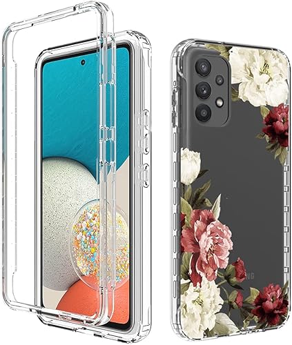 Miniatura 6 de Funda de teléfono para Galaxy A53 5G, Samsung A53 5G SM-A536U con protector de pantalla de vidrio templado, funda protectora de cuerpo completo con
