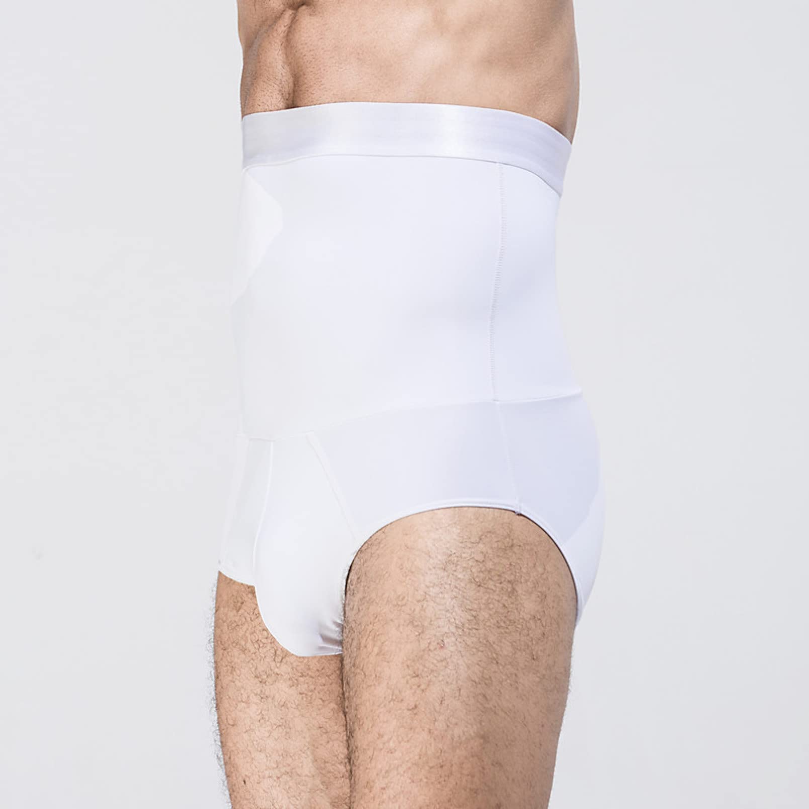 Pantalones Cortos moldeadores de Cintura Alta para Hombres, Bragas de compresión Que levantan los glúteos - Faja Reductora de Cintura y Ropa Interior Moldeadora.