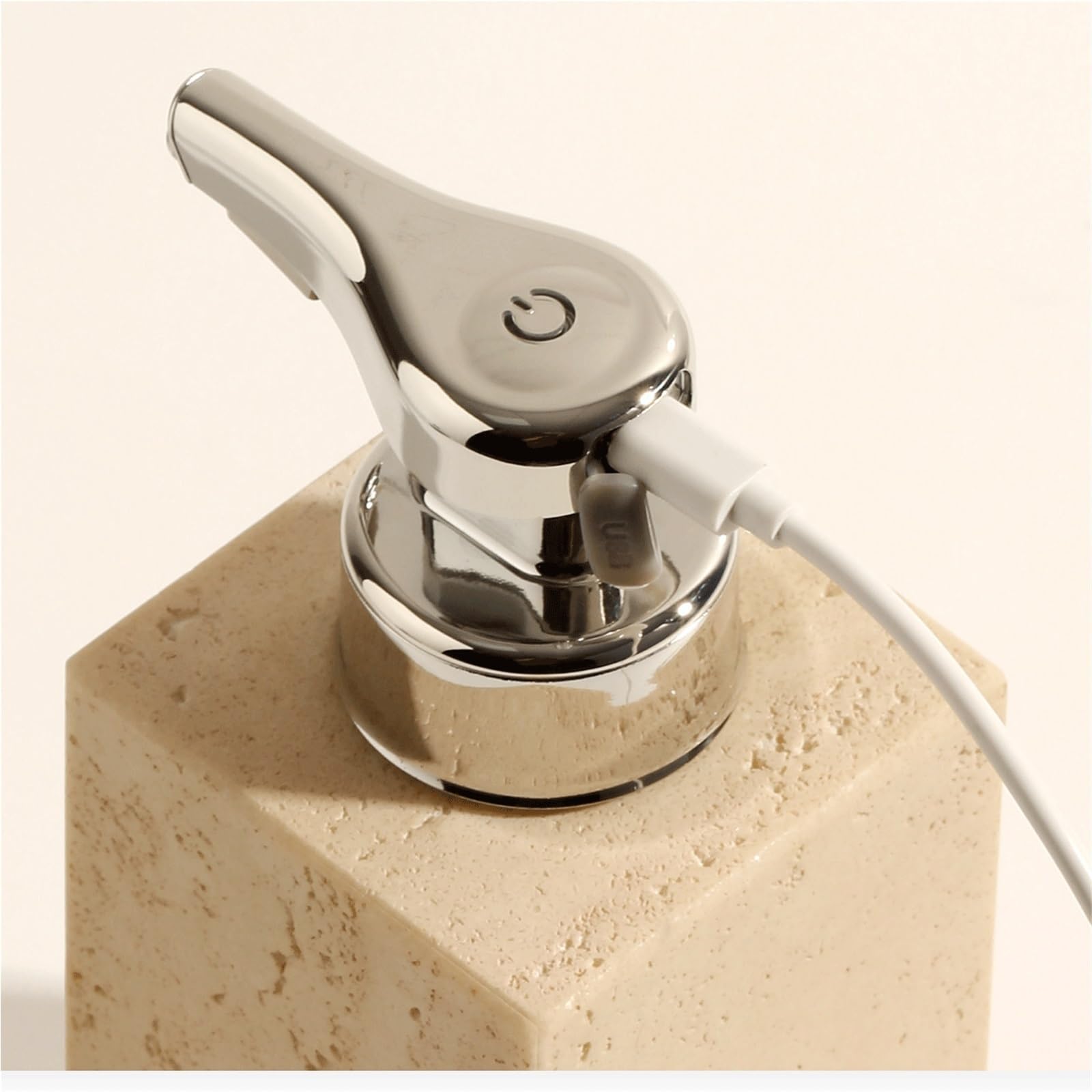 Dispensador de Jabón Este dispensador de jabón con Acabado Textura Piedra es Atractivo y práctico Dosificador de líquido