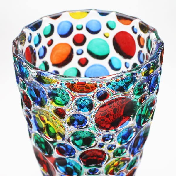 Amazon.co.jp: ZECCHIN Vase Glass Large [Made in Italy] Flower Base