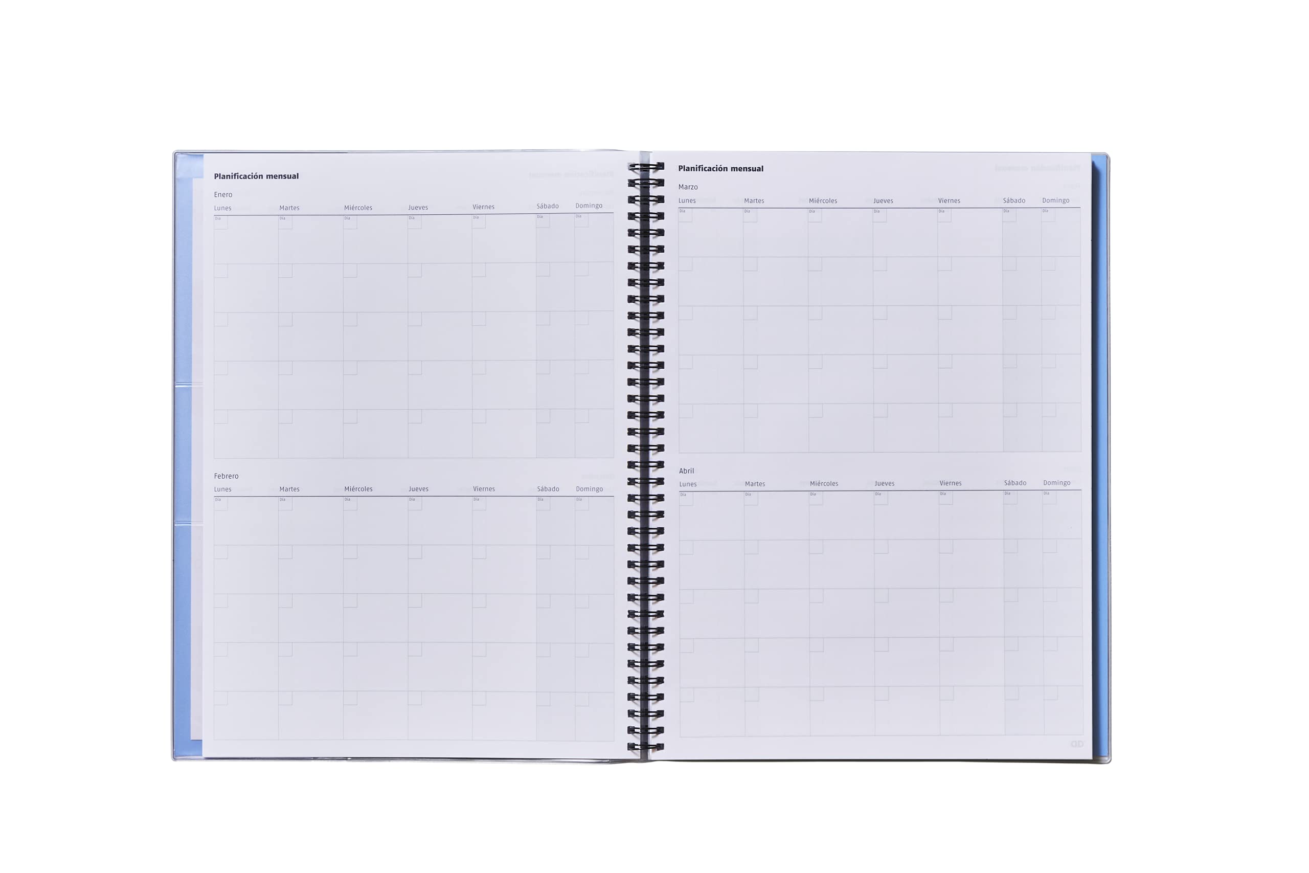 ADDITIO - Cuaderno Tríplex para el profesorado | Planificación mensual y semanal | Evaluación | Tutoría | Reuniones | Papel ecológico | Tamaño 22,5 x 31 cm | Español | Lila