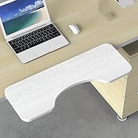 Vista 11 de Bandeja para teclado, extensión de escritorio, estante de cajón para teclado, bandeja de plataforma para teclado de computadora, instalación sin