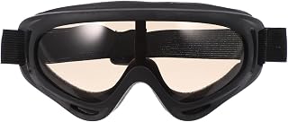 TOKIDNY Gafas de Ciclismo y Esquí Antiviento con Ventilación Antiniebla para Deportes al Aire Protección Envolvente para Montaña y Camping Unisex Color Marrón