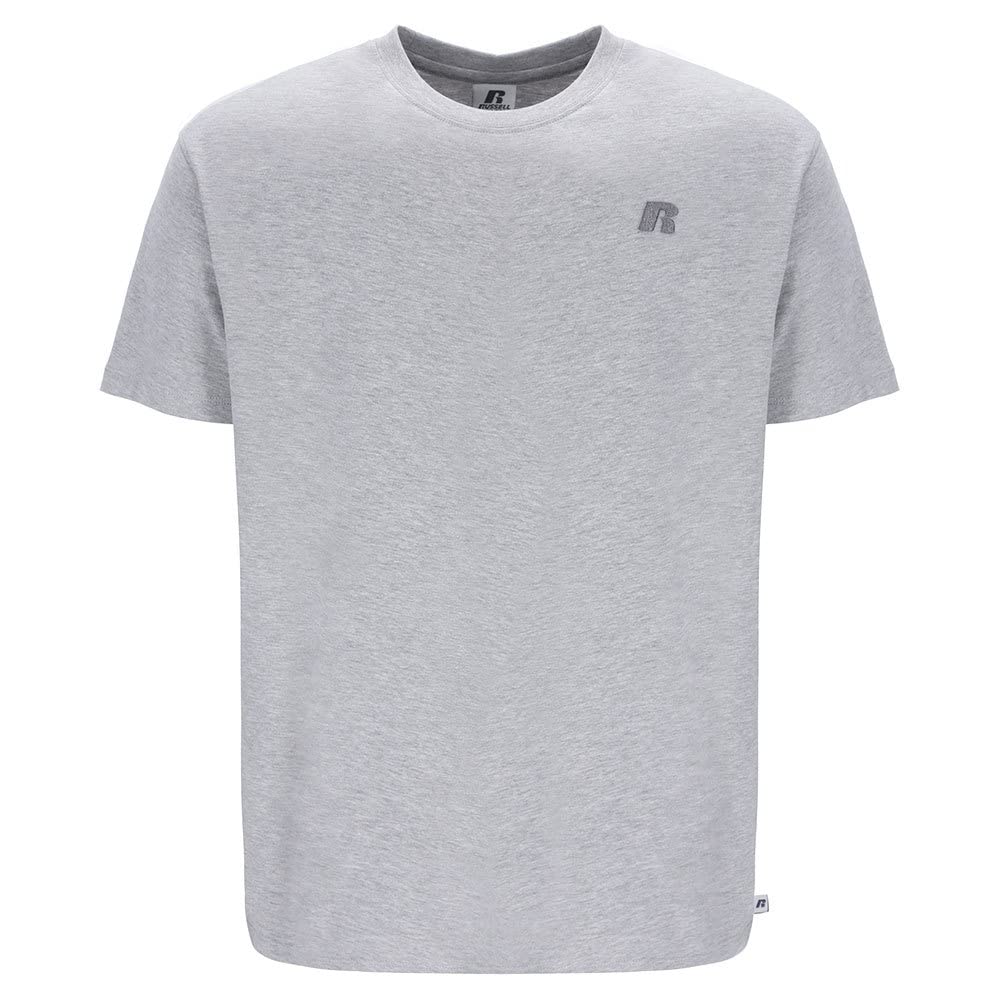Russell Athletic Men's New Grey Marl A30011-Vk-091 Tee Shirt T-Shirt Size S