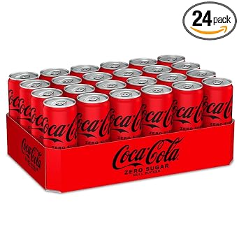 Coca-Cola Zero Sugar Coca Cola Zero Sugar 24 x 330ml Tins