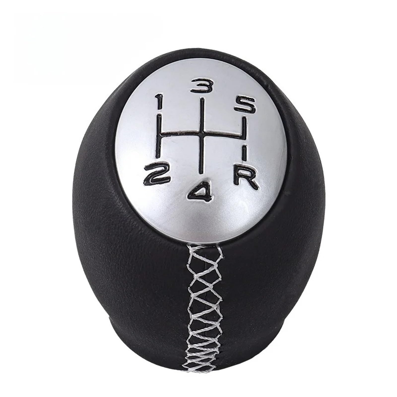 Sauanmnktp White-5 Speed Gearshift Knob For Megaane 5 6 Speed Handball Shift Lever Head(White-5 Speed)