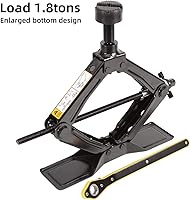 Vista 9 de Steel Scissor Jack for Car 1.8 Ton Oversized Base, Portable, Ideal for SUV and Auto, Tire Changing Kit, Ratchet Handle Saving Strength Design