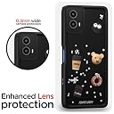 Pikkme Bumper Case for Moto G34 / G45 5G | Cute Fun Cartoon 3D Bear Silicone Full Body Protection Back Cover (Black) gallery image